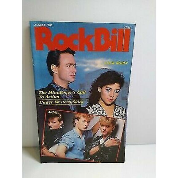 RockBill Magazine A-Ha CockRobin Sting Minutemen Live Aid MTV Aug 1985 New Wave - Picture 3 of 11